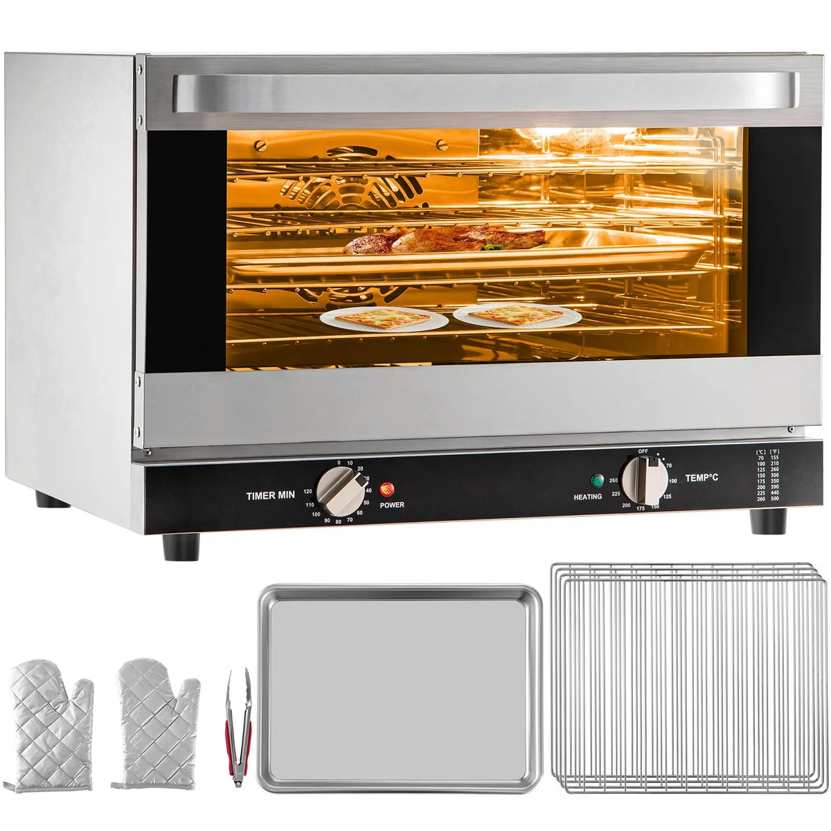 VEVOR VEVOR Commercial Convection Oven 47L 1600W 4-Tier 120V — product photo