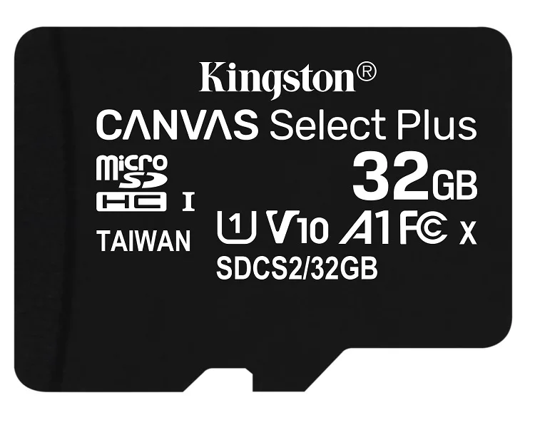 Kingston Technology Corp. Kingston Technology Corp. SDCS2/32GB 32GB microSDHC memory card with adapter — product photo