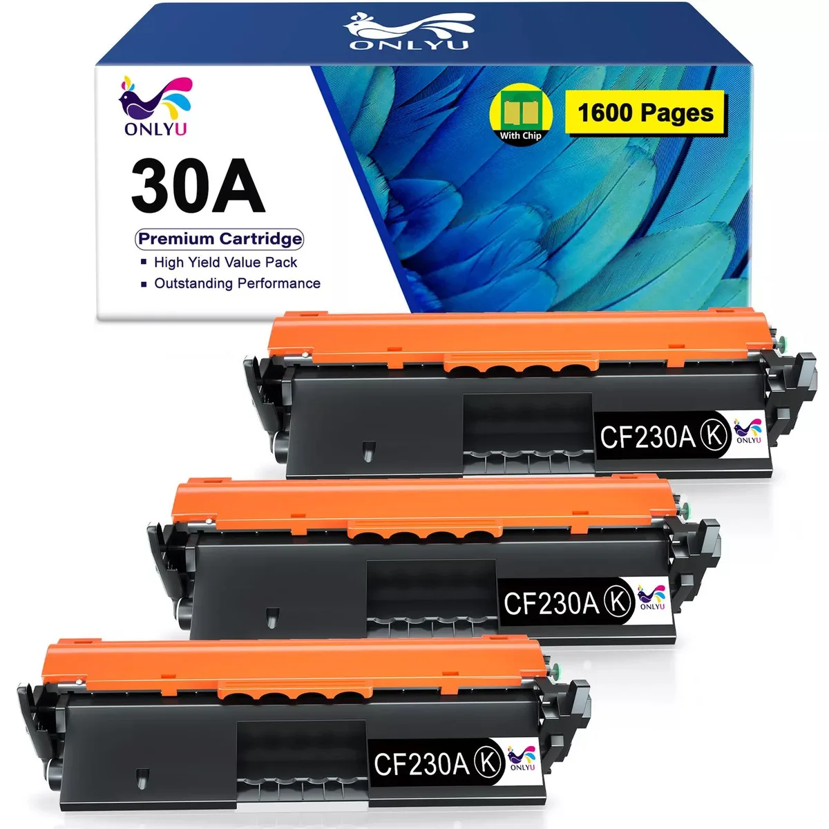 V4ink V4ink 30A CF230A Black Toner Cartridge 3 Pack — product photo