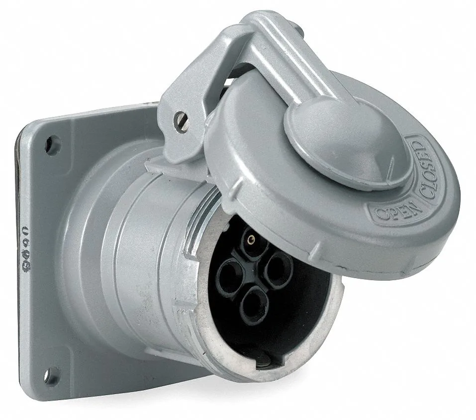 Hubbell Incorporated Hubbell Incorporated HBL430RS1W 30A Watertight Pin &amp; Sleeve Receptacle — product photo