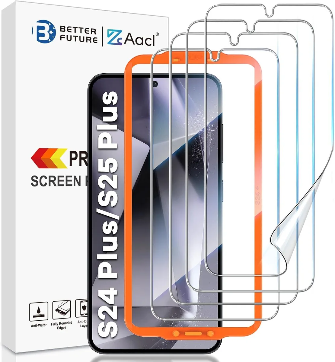 NuoTo NuoTo 4-Pack Hybrid Film for Galaxy S25 Plus/S24 Plus 6.7 inch — product photo