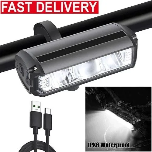  Unbranded Bike Light 900-2600 Lumens USB-C Black Aluminium — product photo