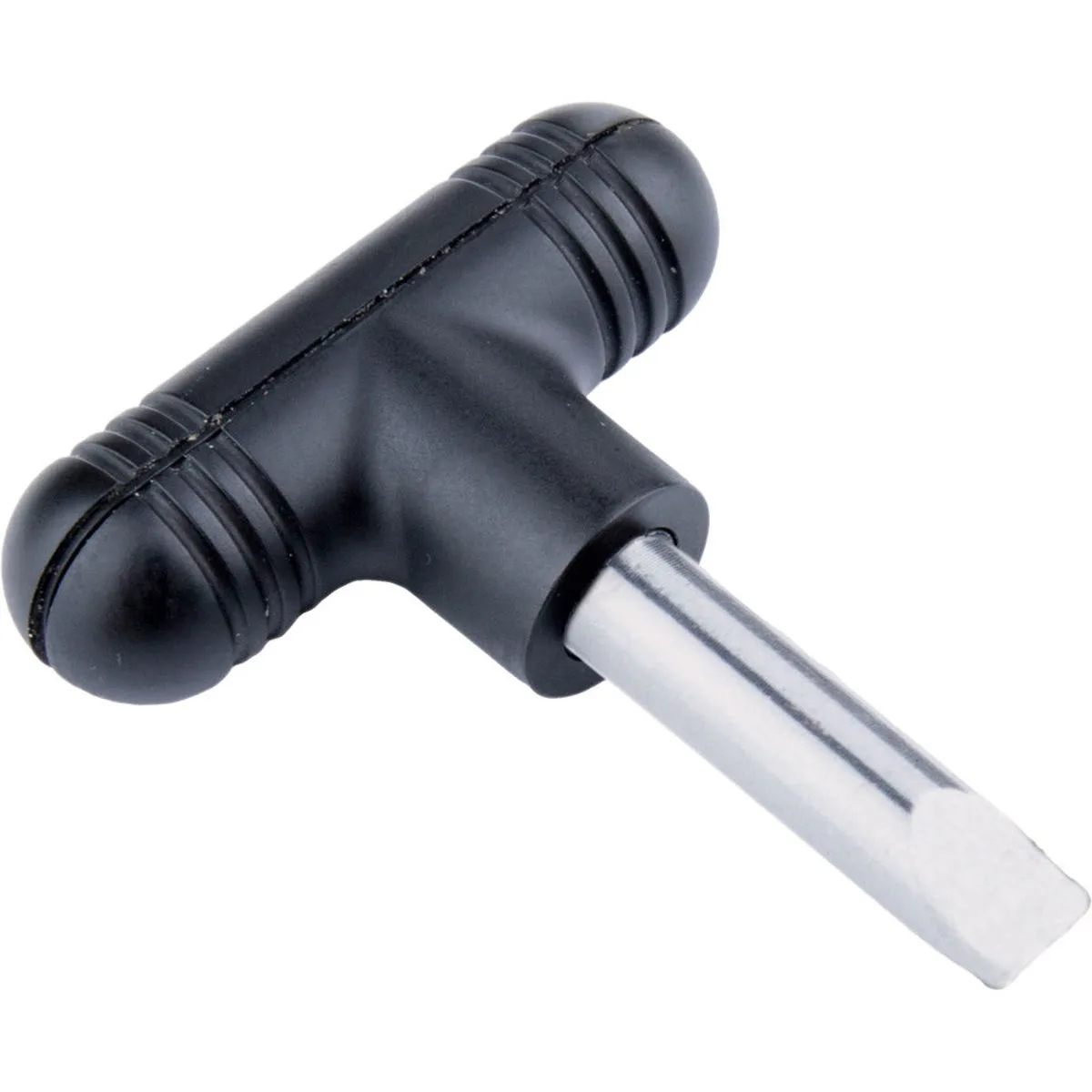 Kupo slotted screwdriver with red T-handle and 50 mm steel shaft