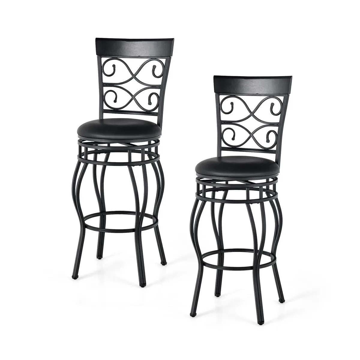 SlickBlue SlickBlue 30 Inch Barstool Set of 2 Black — product photo