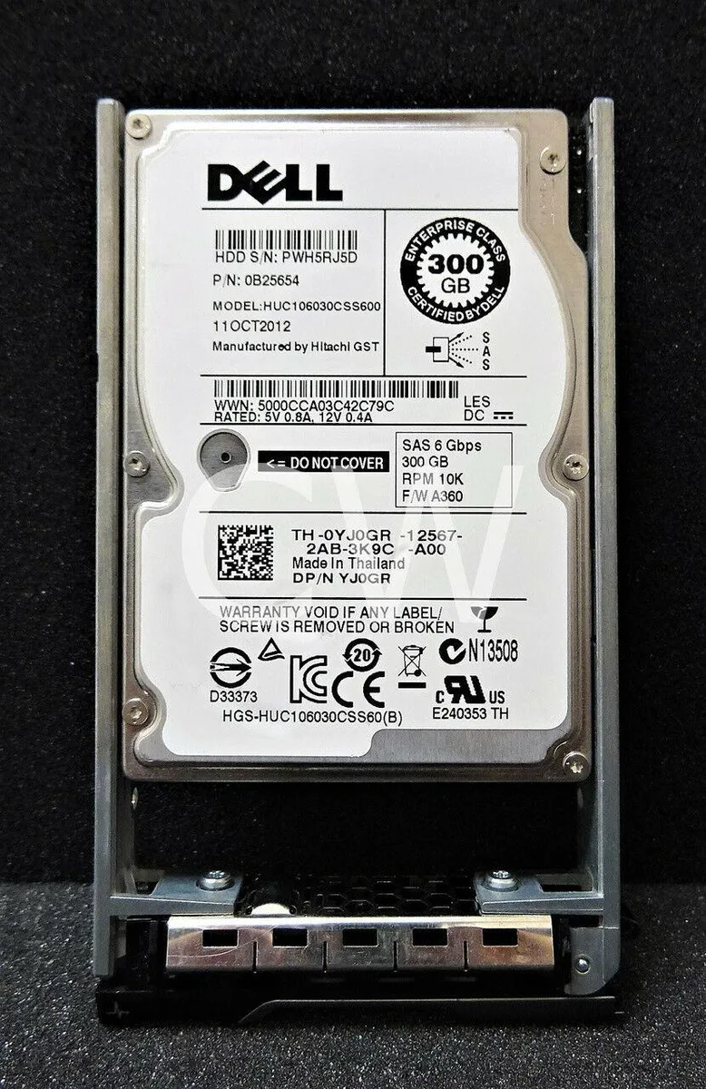 DELL DELL HUC106030CSS60 300GB 10000RPM 2.5in SAS internal hard drive — product photo