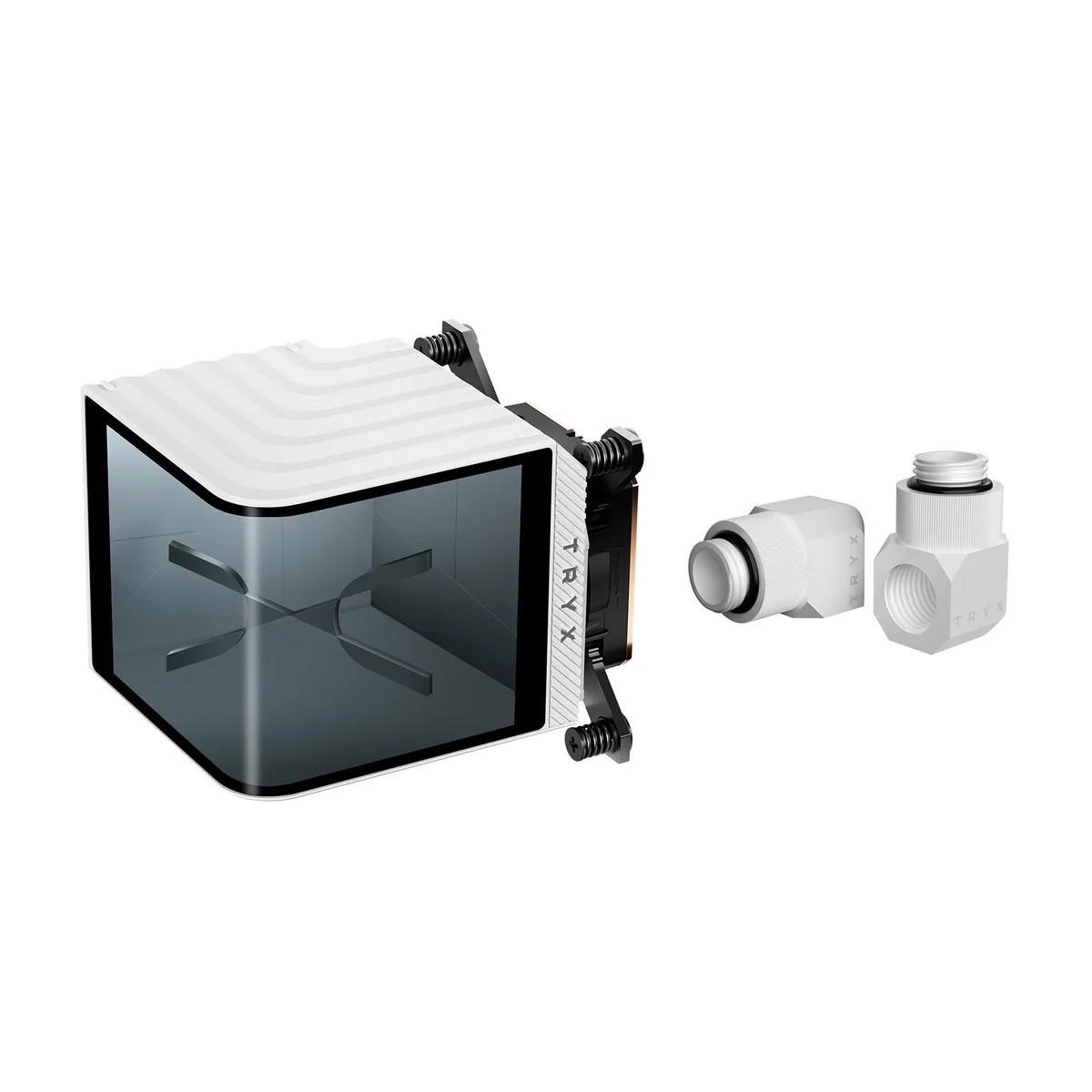 TRYX TRYX PANORAMA WB White 6.67" AMOLED 2K 60Hz L-P0CL-DS0M-G0W liquid cooler — product photo