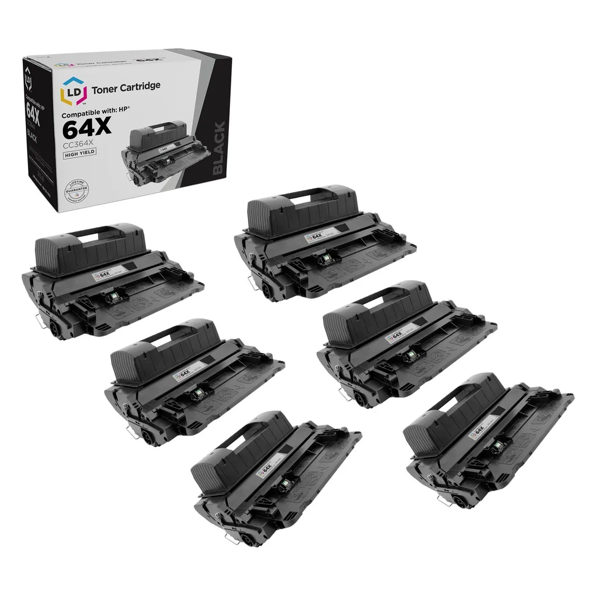 LD Products LD Products Compatible Toner Cartridge HP CC364X 64X Black 6 Pack — product photo