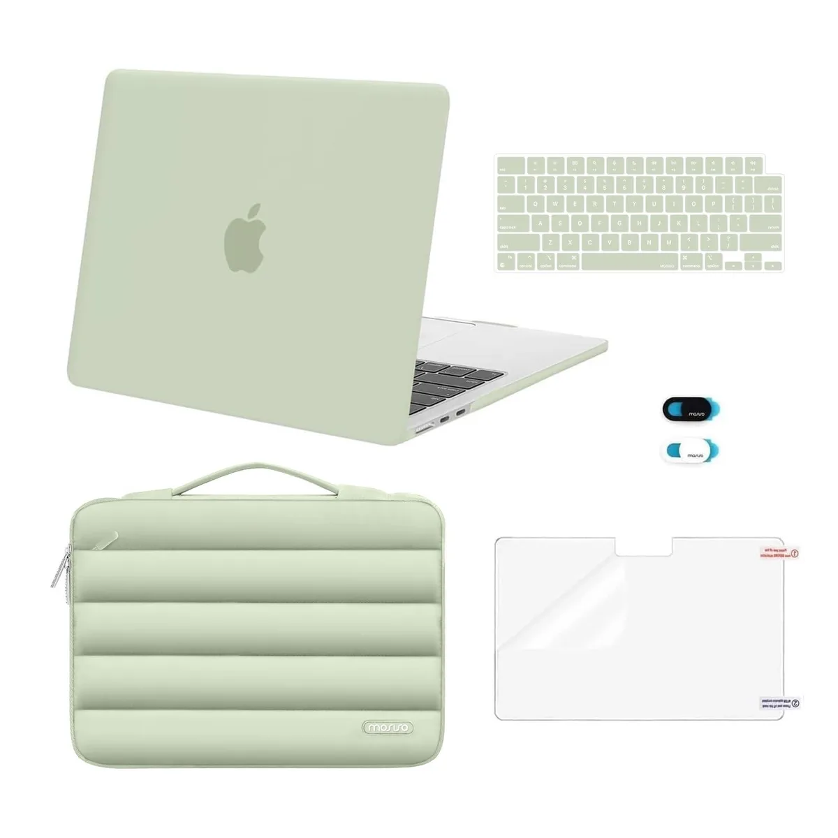  MOSISO 13.6 inch Hard Case Sage Green 0.549 kg — product photo