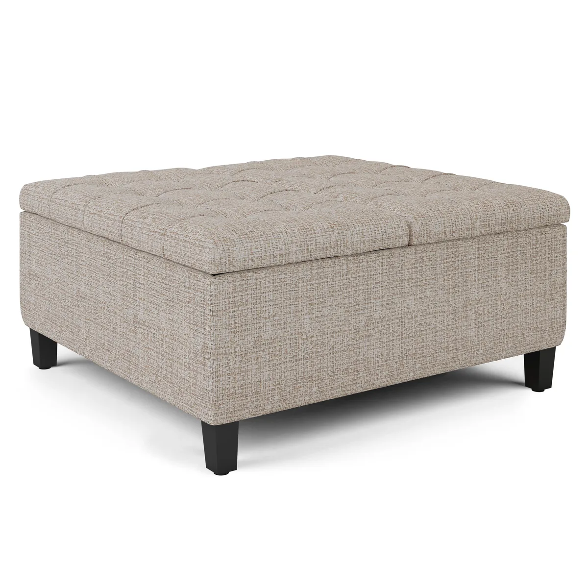 tuphen tuphen Harrison Coffee Table Storage Ottoman Platinum 36" 16.5"H — product photo