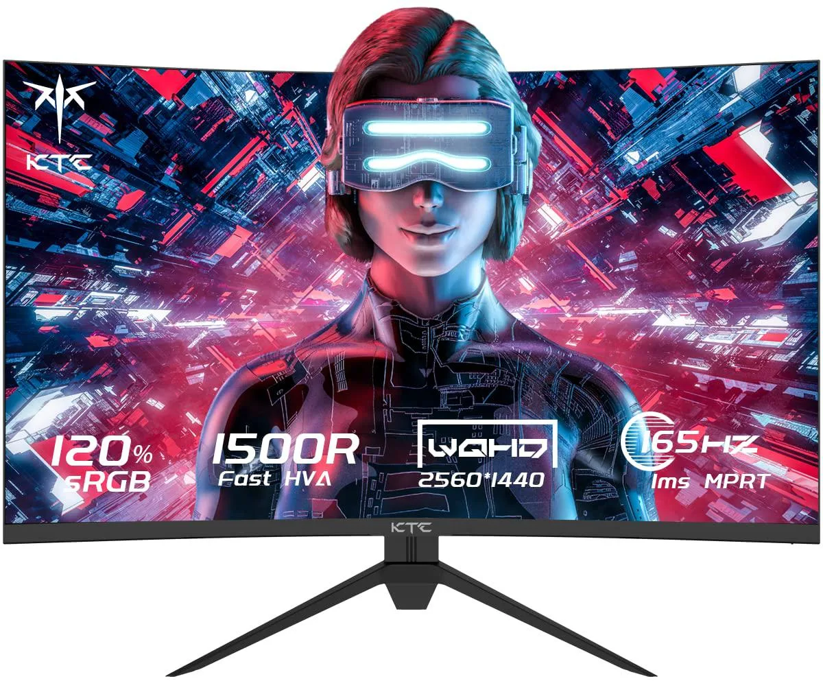 KTC KTC H27S17 27" 1440p 165Hz curved gaming monitor — product photo