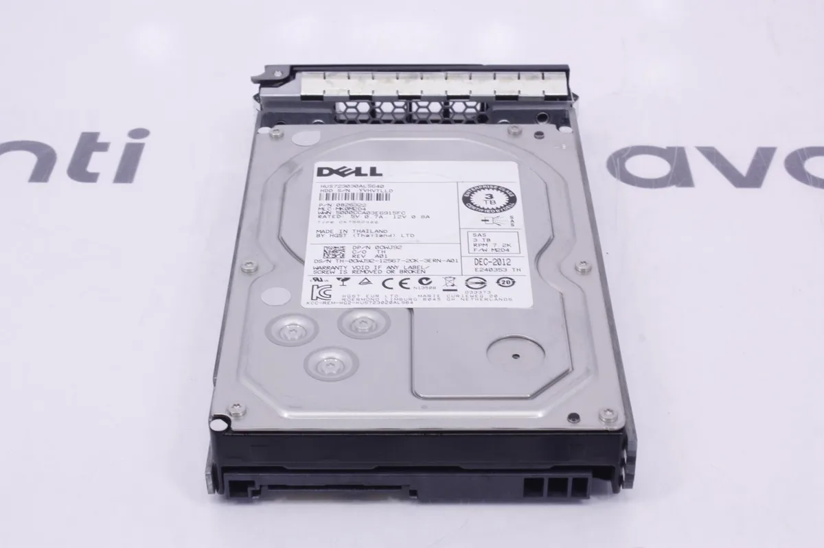 DELL DELL Cwj92 3.5Inch 7200Rpm 64Mb SAS6Gbits Hard Disk Drive With Tray — product photo