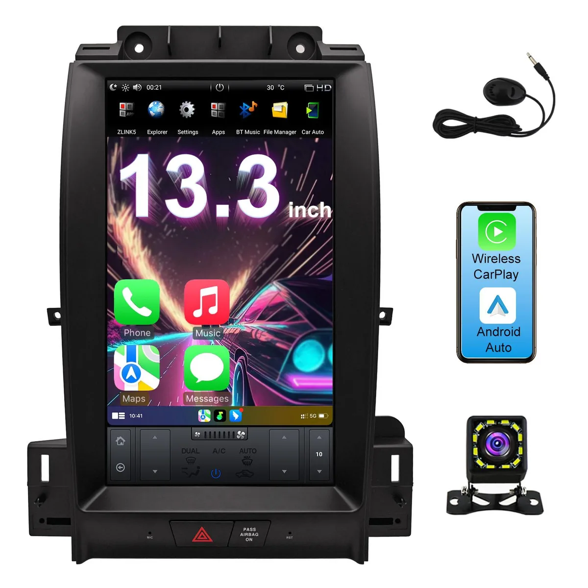 KSPIV KSPIV 13.3 Android Car Stereo Ford Taurus 2012-2016 8GB RAM 128GB ROM — product photo