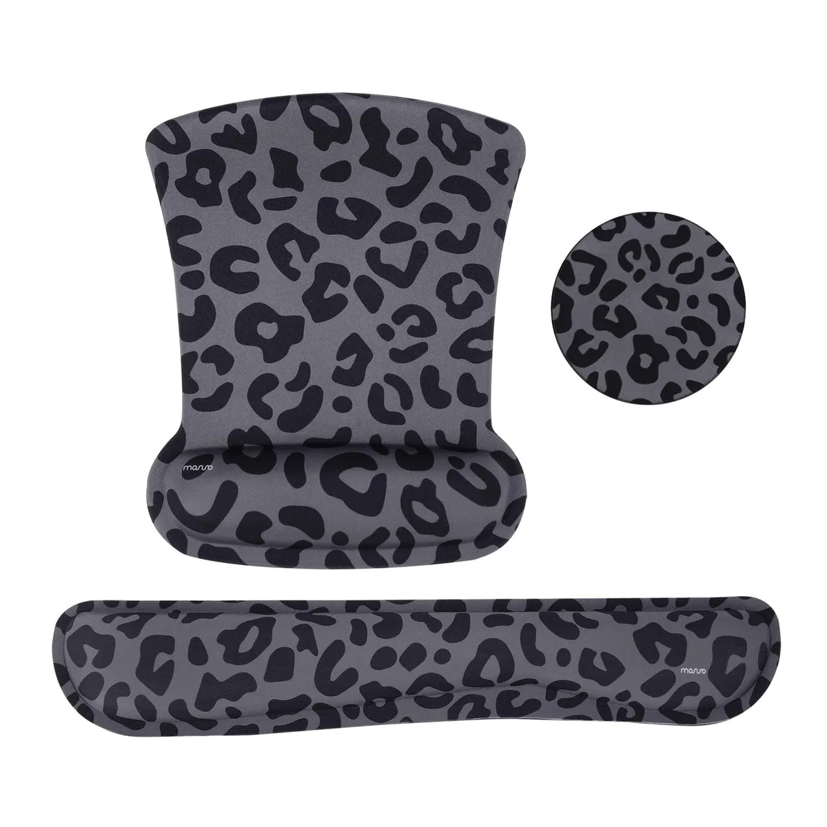  MOSISO 6805171208235 Keyboard &amp; Mouse Wrist Rest Set, Black — product photo