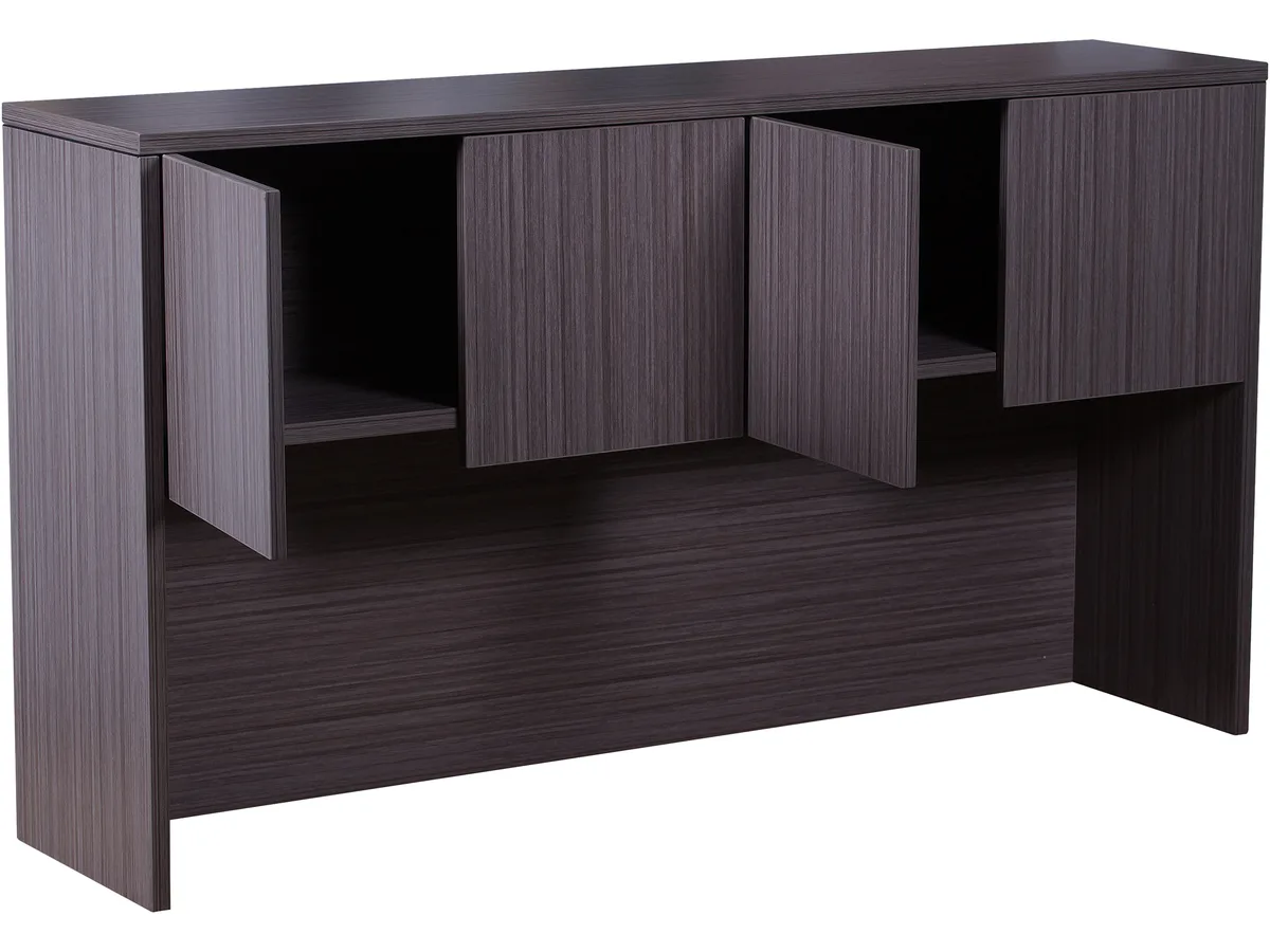 BOSS Office Products BOSS Office Products N140-DW 66" four-door hutch office furniture — product photo