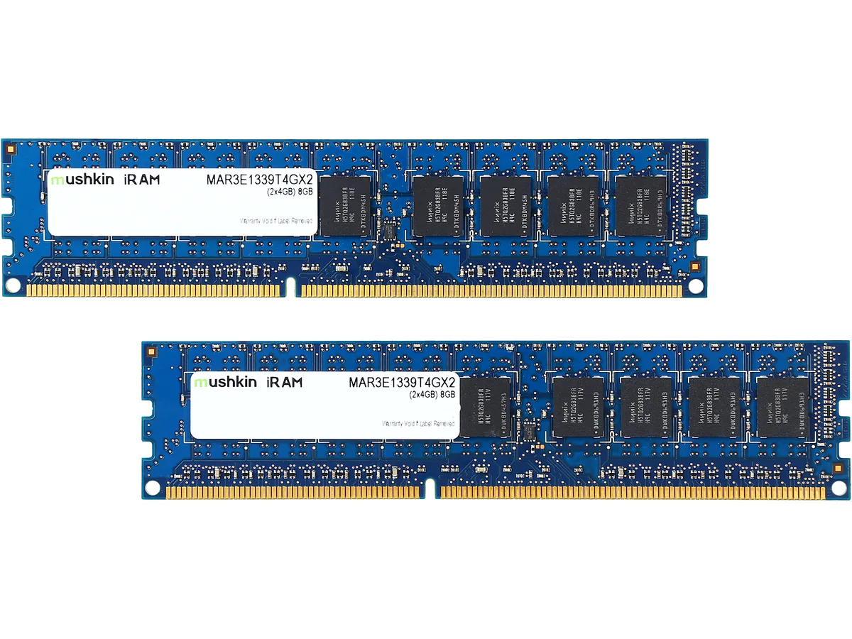 Mushkin Enhanced Mushkin Enhanced MAR3E1339T4GX2 8GB (2 x 4GB) DDR3 1333 memory upgrade — product photo