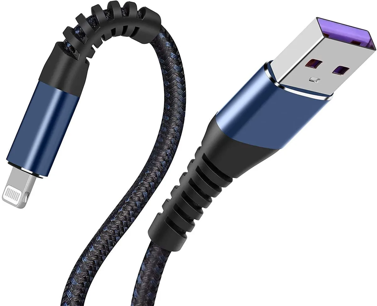 MCHOSE MCHOSE Lightning Cable 6ft 2-Pack Blue MFi 40000 bends — product photo