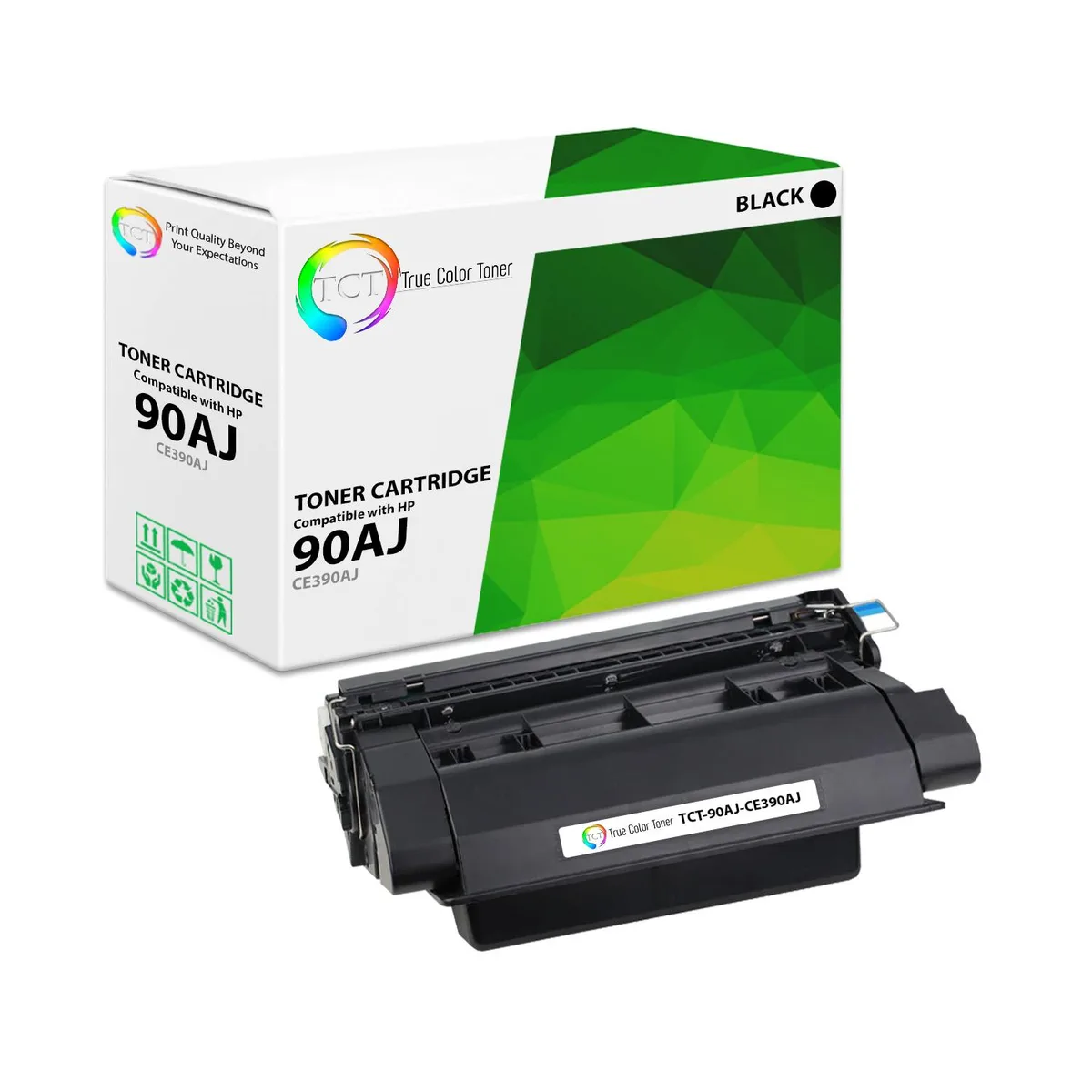 True Color Toner True Color Toner 90AJ CE390A Jumbo Toner Cartridge Black 18000 Pages — product photo