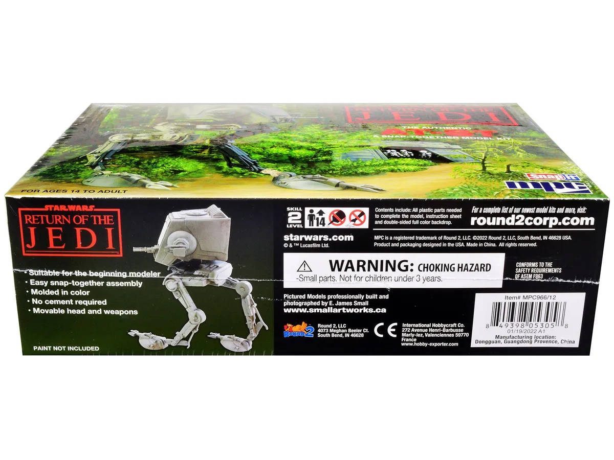 Mpc Mpc AT-ST Star Wars Return of the Jedi Snap Model Kit 22 parts 6 inch — product photo