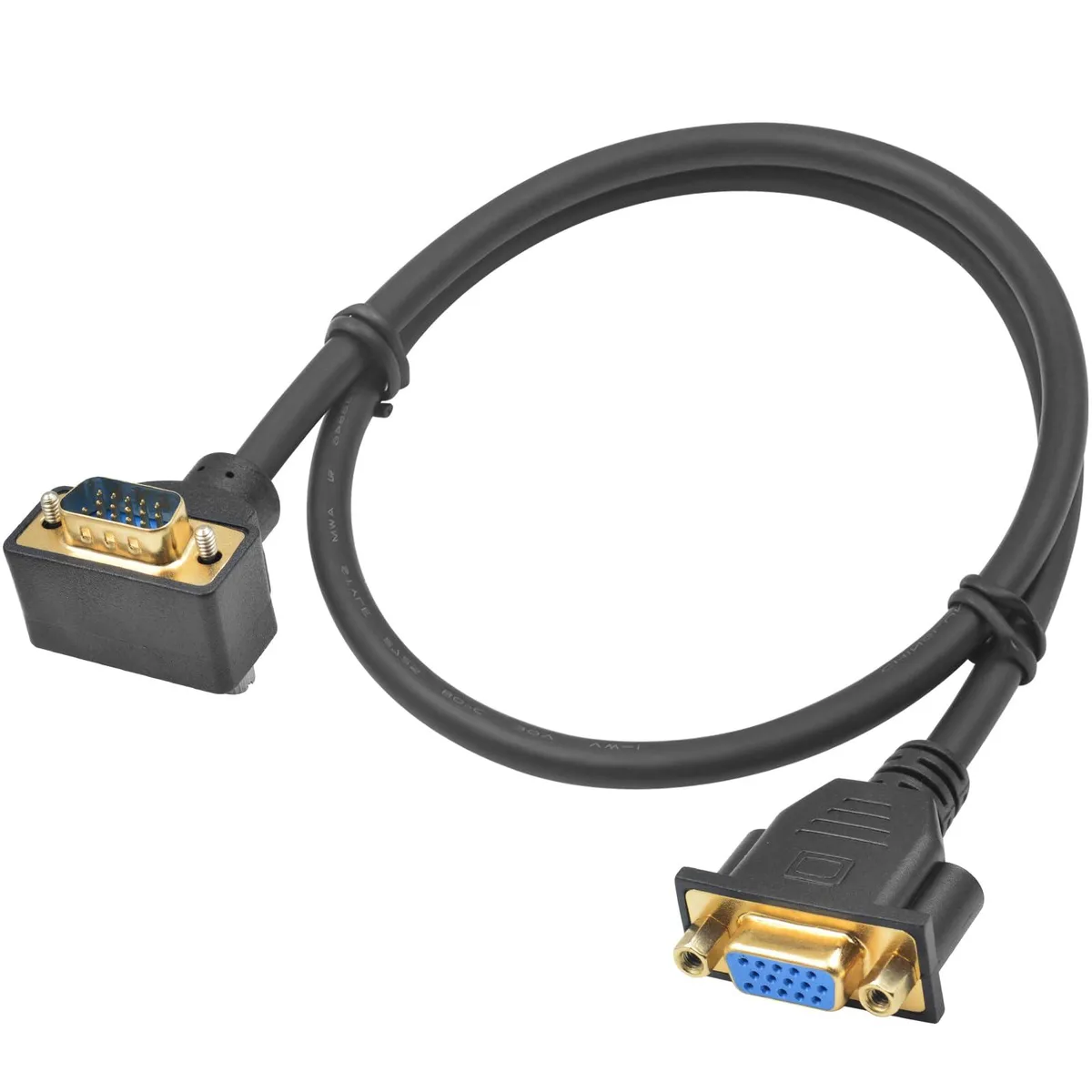 Vszerda Vszerda 90 Degree Up Angle VGA Cable Male to Female 1.5ft — product photo