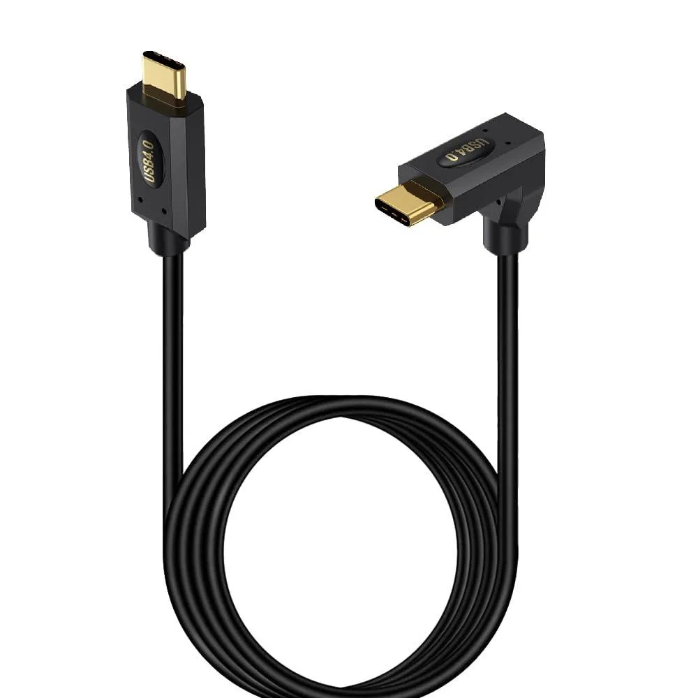 BUCIER BUCIER USB 4.0 Type C Cable 2ft 40Gbps 240W 8K@60Hz Up Down Angle Thunderbolt 4/3 — product photo