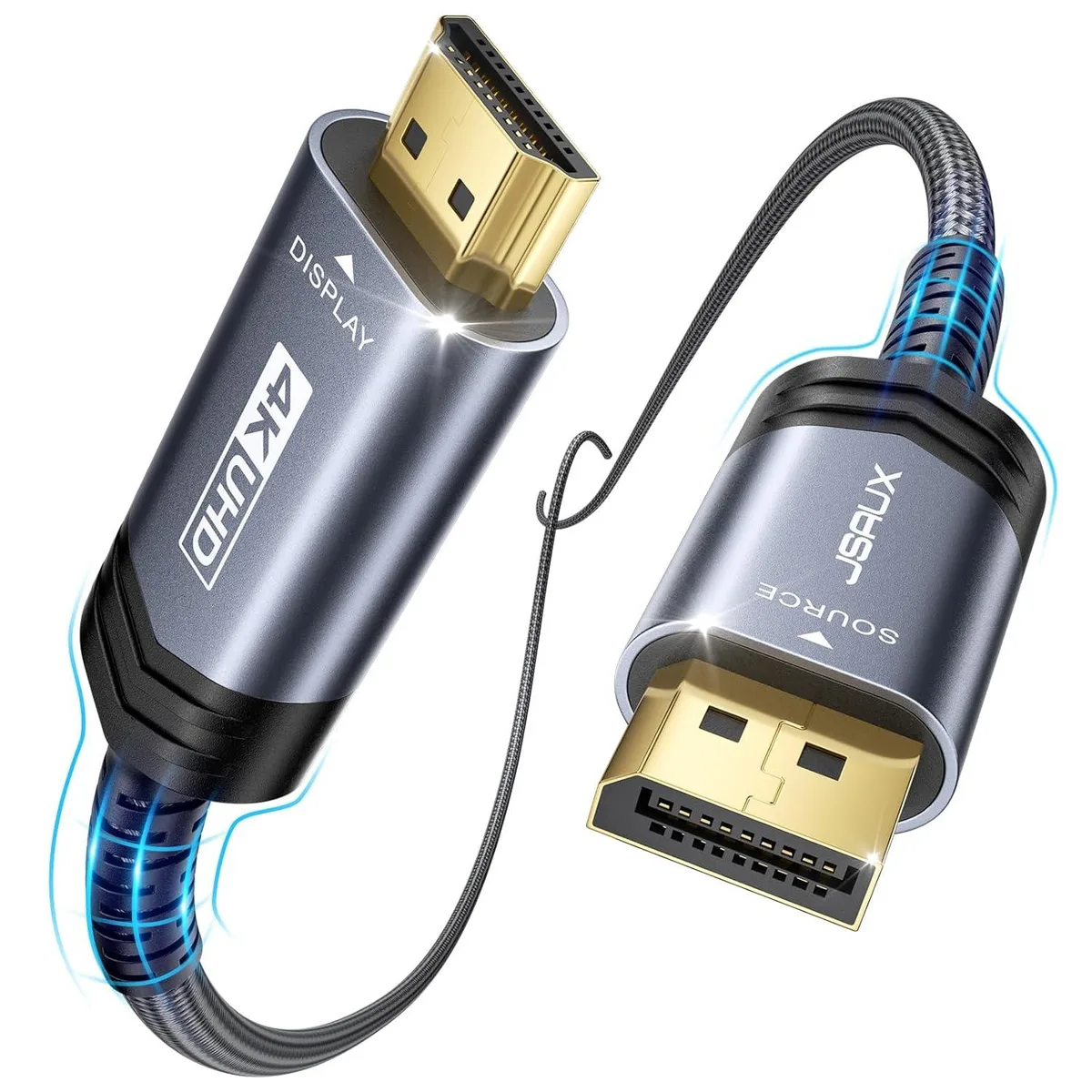 Keyence Keyence Audio Video Converter 6.6 ft 4K 30Hz 2K 120Hz 1080P 120Hz Grey — product photo