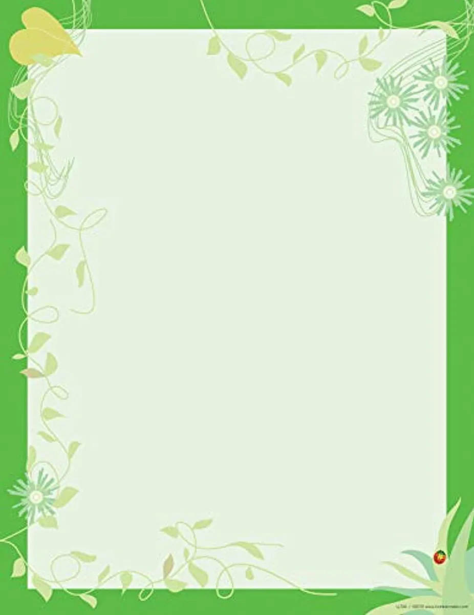 Barker Creek & Lasting Lessons Barker Creek & Lasting Lessons Go Green Paper LL724 50 Sheets 24 lb 8 1/2 x 11 Green — product photo