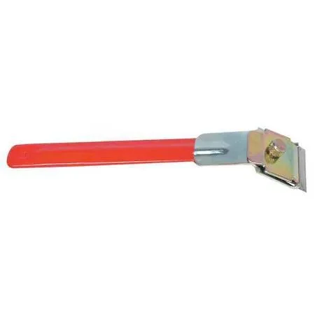 Keysco 77340 straight scraper with 1 1/2 inch carbon steel blade and cushioned vinyl handle