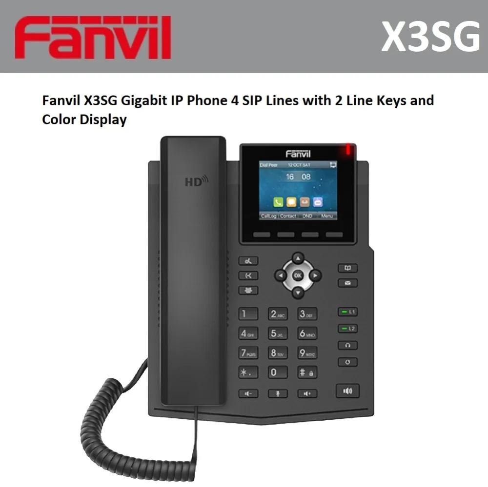 Fanvil Fanvil X3SG Gigabit IP Phone 2.8-inch Color Display 4 SIP Lines 2 Line Keys — product photo