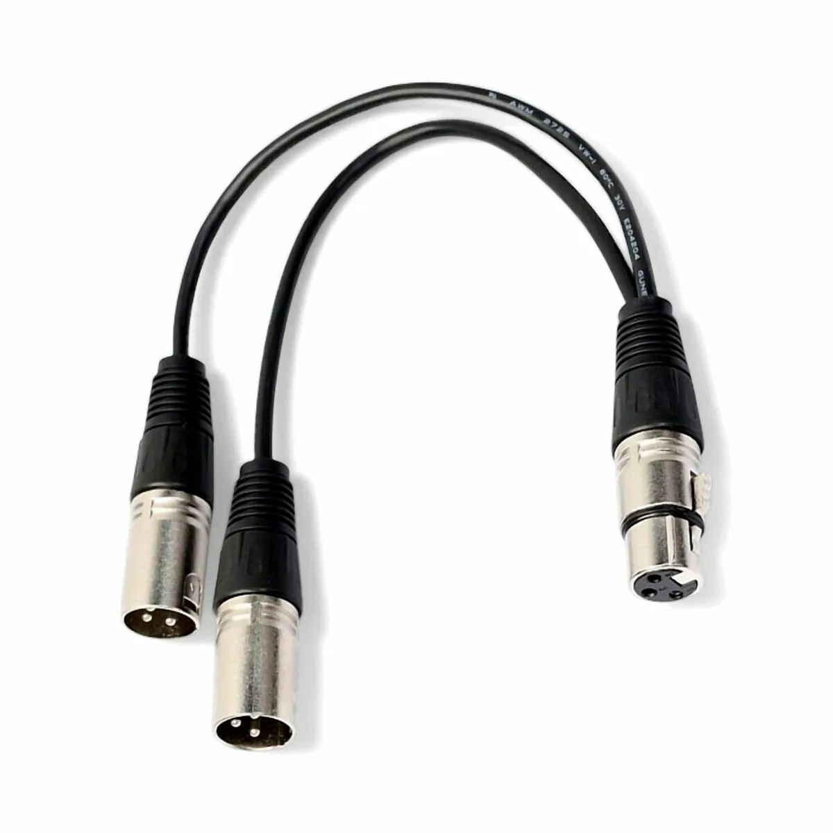 The Perfect Part The Perfect Part XLR Female to Dual Male Y Splitter Cable 1 Foot — product photo