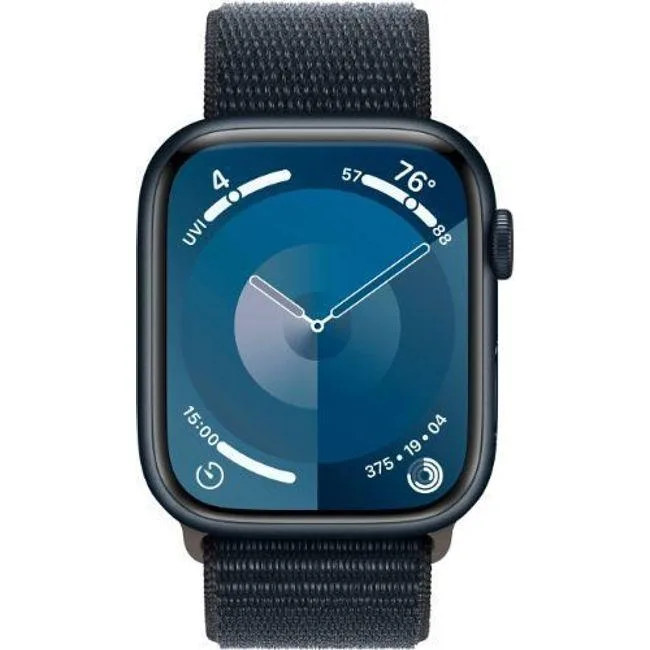 Apple Apple Watch Series 9 64GB Cellular + GPS 45mm Midnight Aluminum Sport Loop — product photo