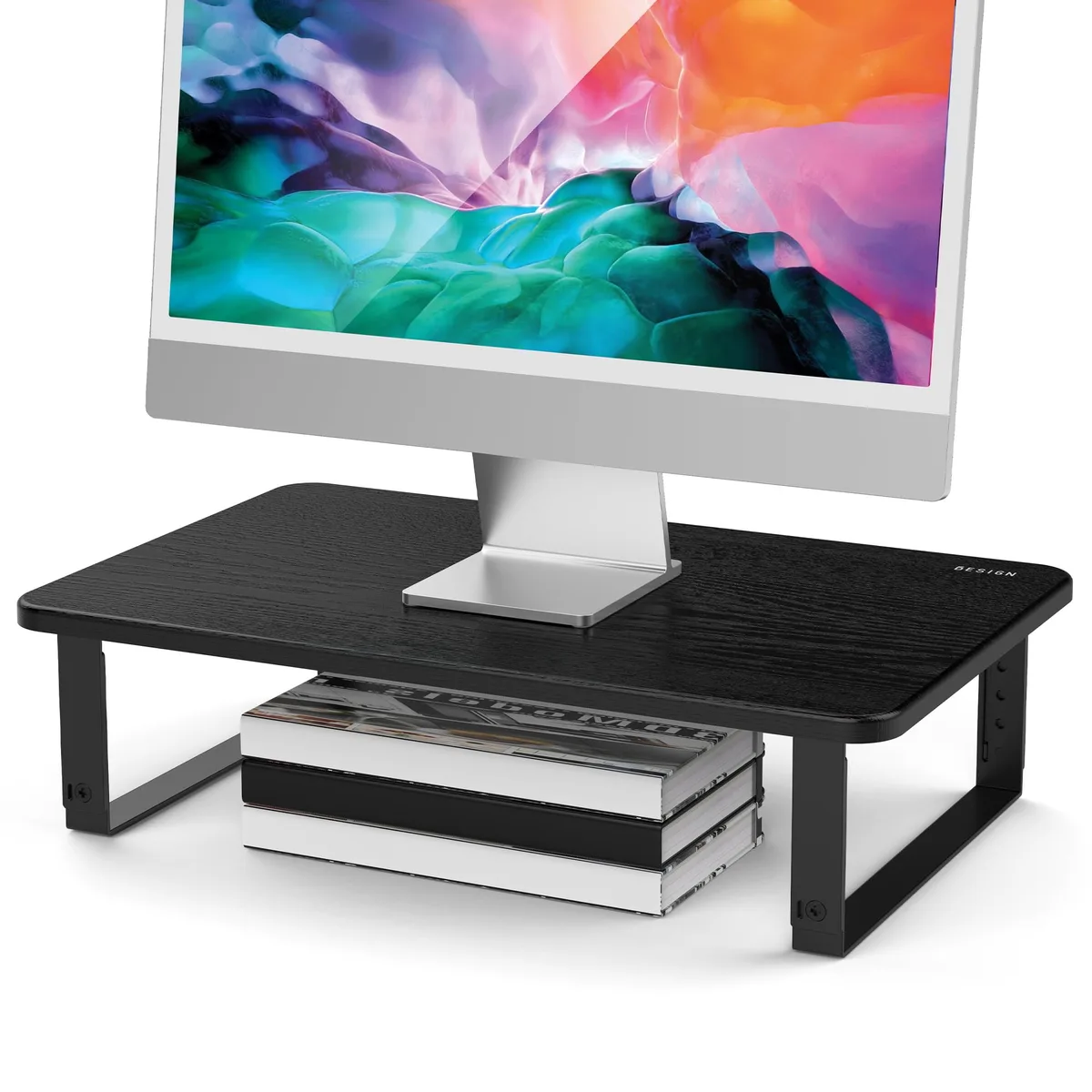No Sew No Sew MS01-Black Monitor Stand Riser 14.76x9.25in 44lbs — product photo