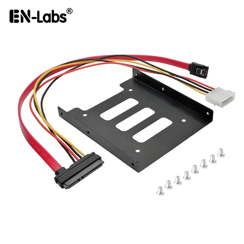 EN-Labs EN-Labs 25TO35MAKIT 2.5" to 3.5" hard drive adapter with 1.3ft SATA cable — product photo