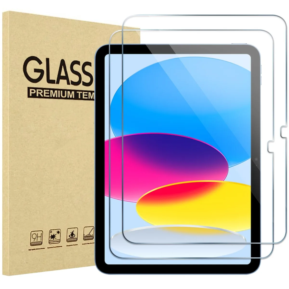  ProCase Tempered Glass Screen Protector for iPad A16 2025 11-inch / 10th Gen 2022 10.9-inch — product photo