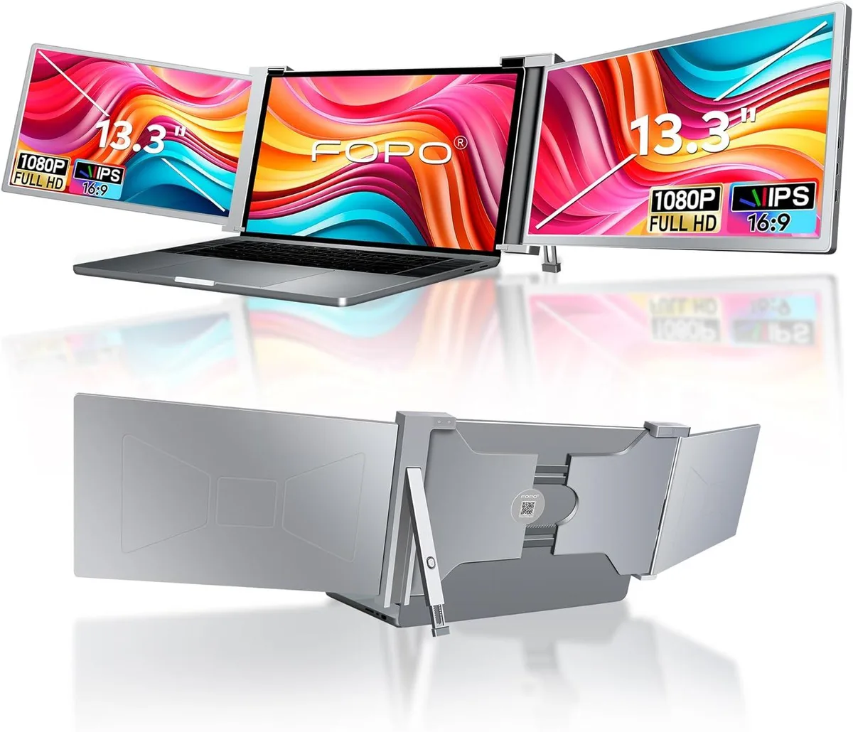 BFKK BFKK 13.3" Triple Portable Monitor 1080P FHD IPS accessory — product photo