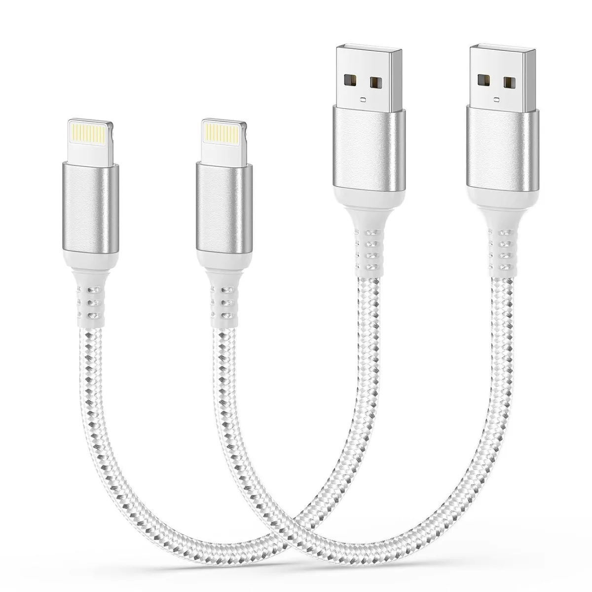 MCHOSE MCHOSE 1ft Lightning Cable 2 Pack MFi Certified 2.4A 480Mbps — product photo