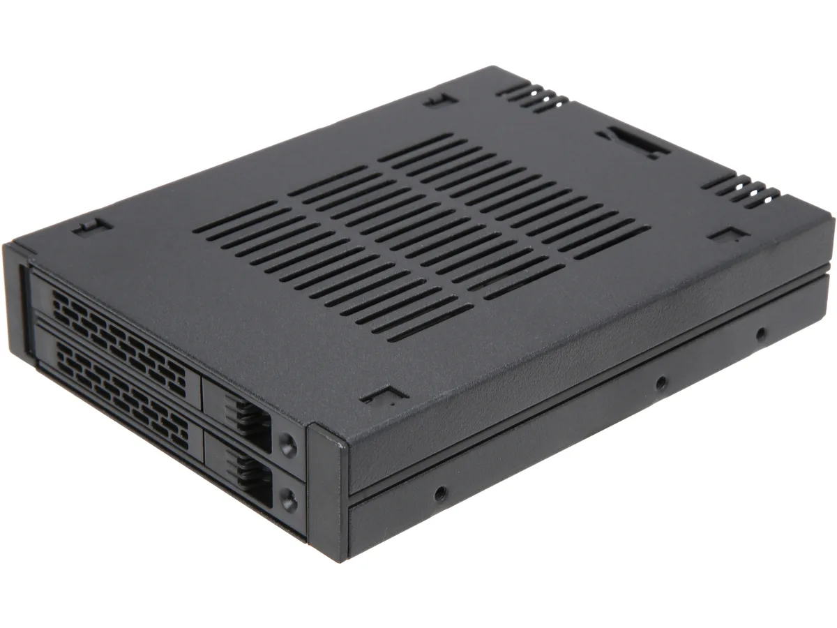 ICY DOCK ICY DOCK MB742SPB 2 x 2.5" SAS/SATA HDD/SSD Mobile Rack for 3.5" Bay hdd accessory — product photo