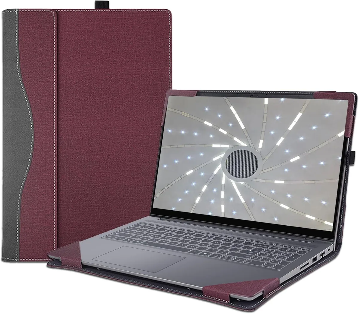 Werleo Werleo laptop case for HP OmniBook X Flip 16-as 16-ar OmniBook 7 Flip 16-au Wine Red — product photo