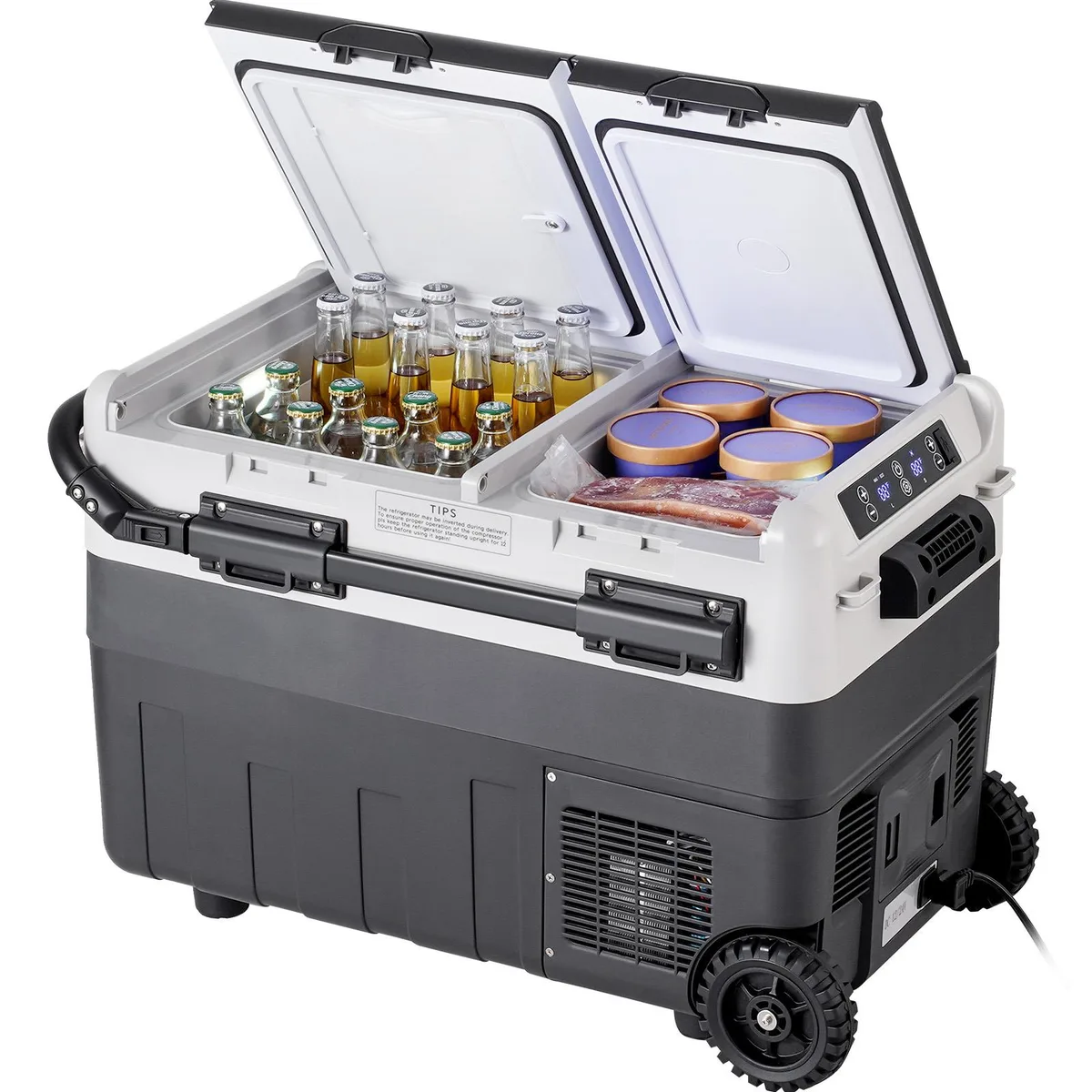 VEVOR VEVOR X50K 50 L Dual Zone Portable Fridge Freezer -20-20°C 12/24V 60W — product photo