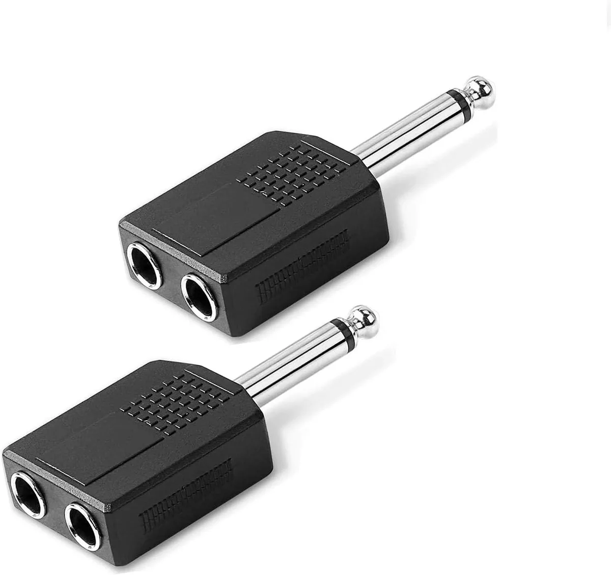 Boxwave Boxwave 1/4" Audio Splitter TS Mono 6.35mm Male to Dual Female 2pcs — product photo