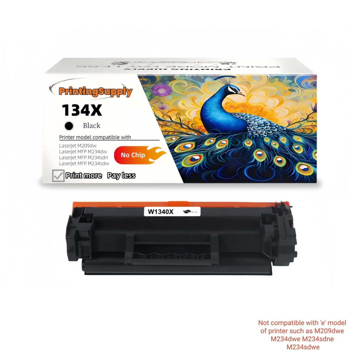 Aster Graphics Inc Aster Graphics Inc 134X W1340X Compatible Toner Cartridge Black 2400 Pages No Chip — product photo