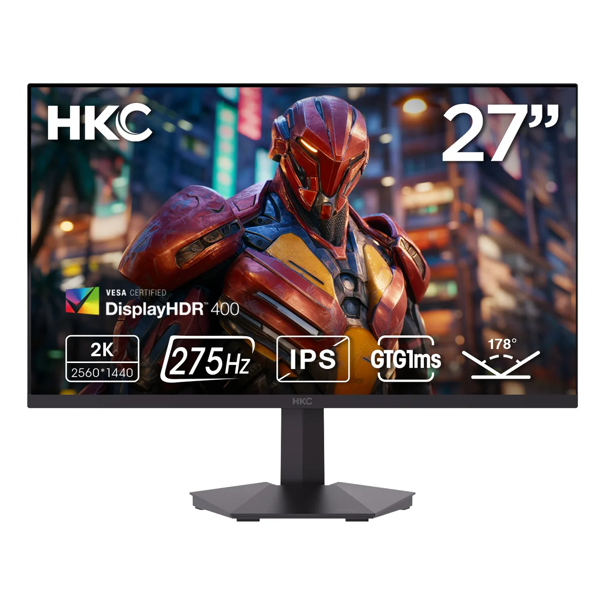 HKC HKC G27H4D 27" QHD 275Hz Fast IPS HDR400 95% DCI-P3 gaming monitor — product photo