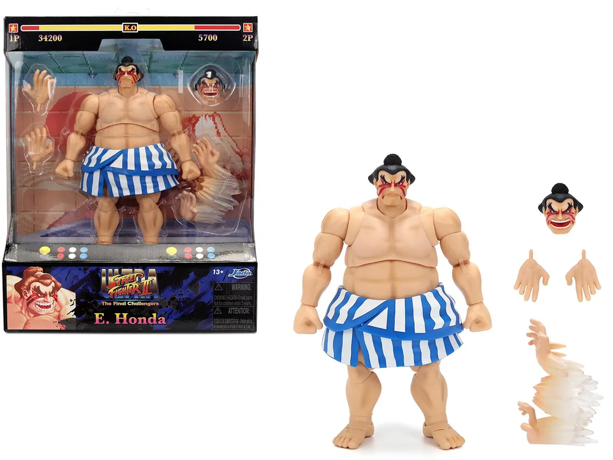 Jada Jada E. Honda 6.5" Moveable Figure Ultra Street Fighter II 2017 — product photo