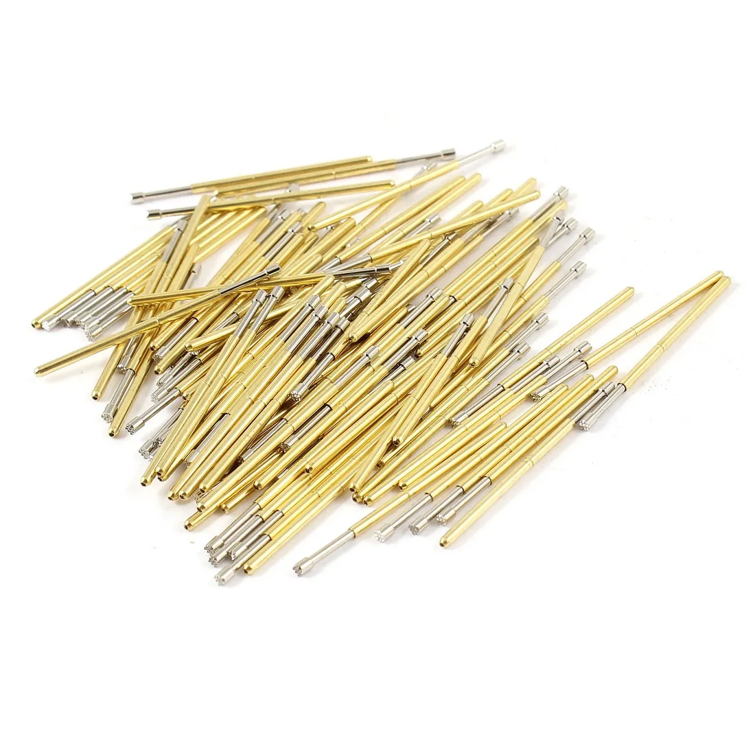 Unique-Bargains Unique-Bargains P100-H2 1.5mm 9-Point Plum Tip Spring PCB ICT Testing Contact Probes Pin 100 Pcs — product photo