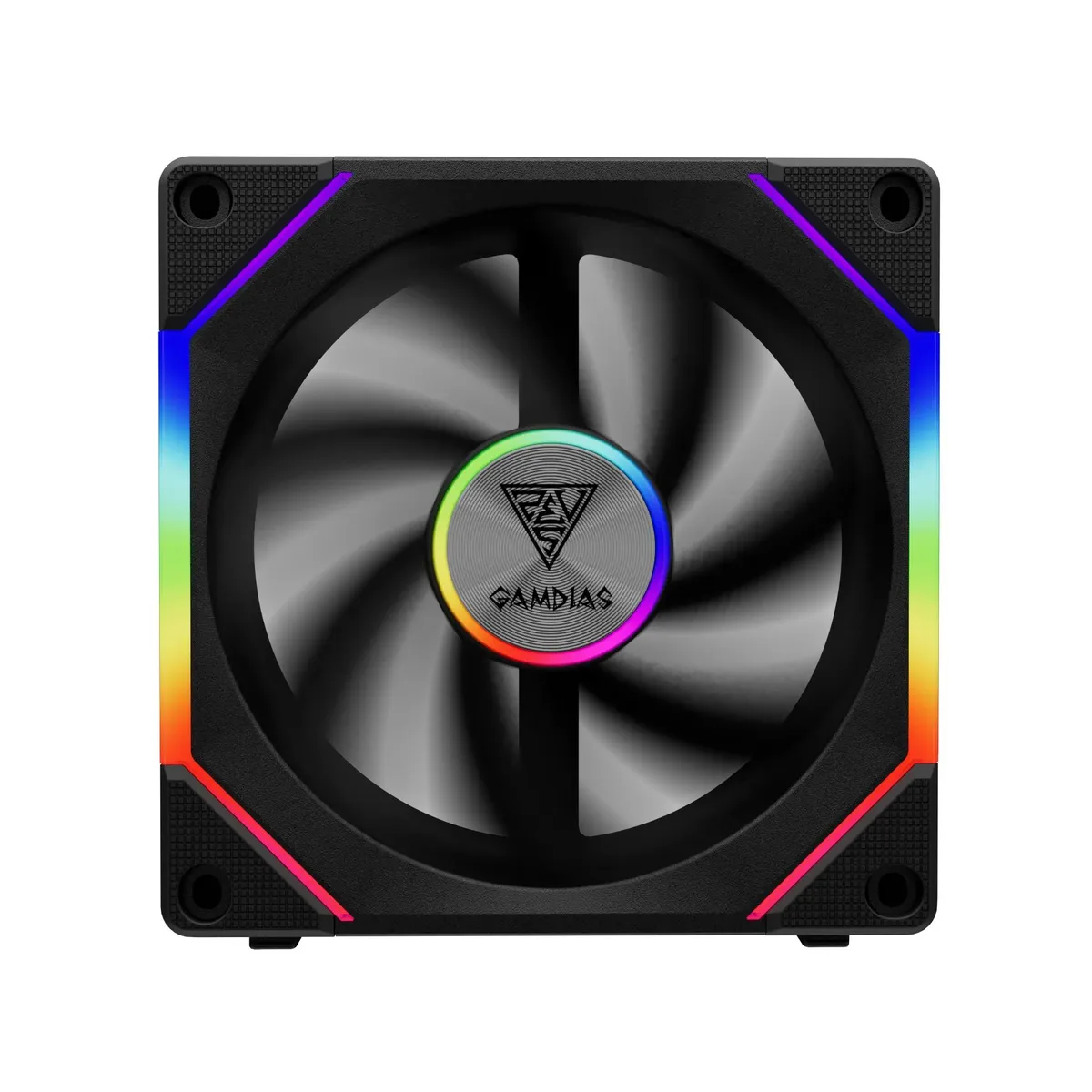 GAMDIAS Technology GAMDIAS AEOLUS P2-1201 ARGB Case Fan 120mm 30mm 2400 RPM — product photo