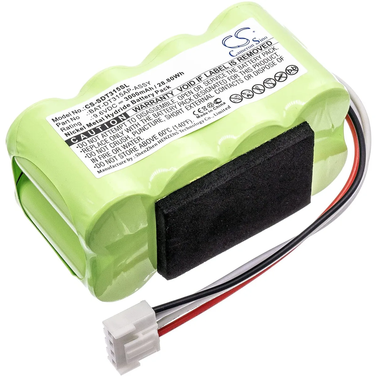  Cameron Sino Battery for Shimpo DT-315A Stroboscope 3000mAh 9.6V — product photo