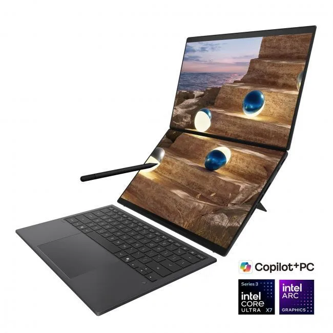ASUS ASUS Zenbook DUO 14" OLED 144Hz Intel Core Ultra X7 358H 32GB 1TB Gray — product photo