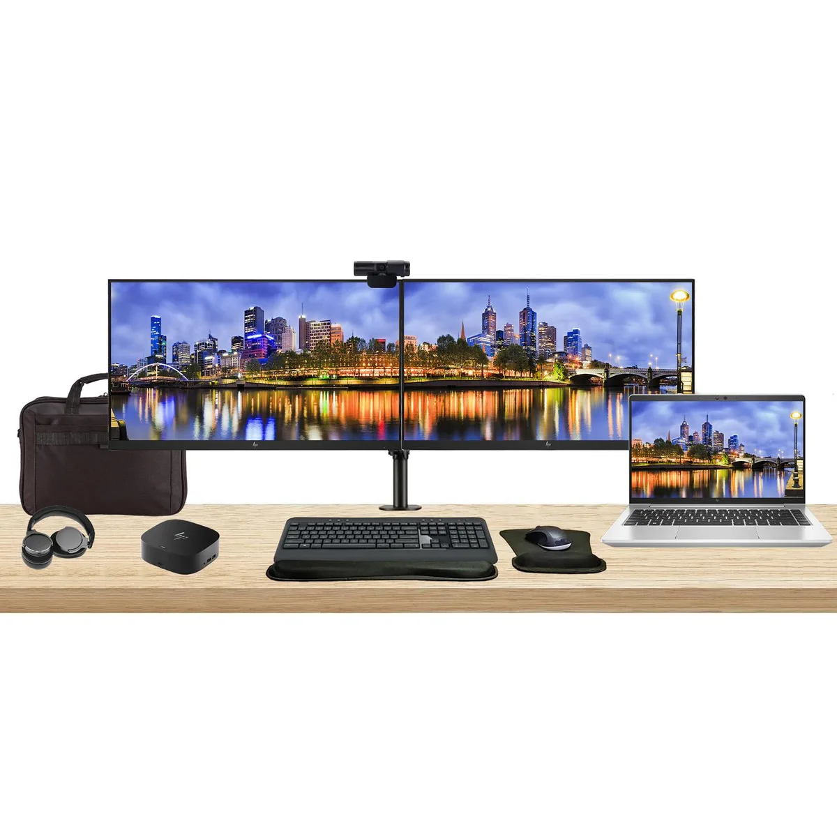 HP HP EliteBook 645 G10 14" Ryzen 5 16GB 512GB Dual Monitor Bundle — product photo