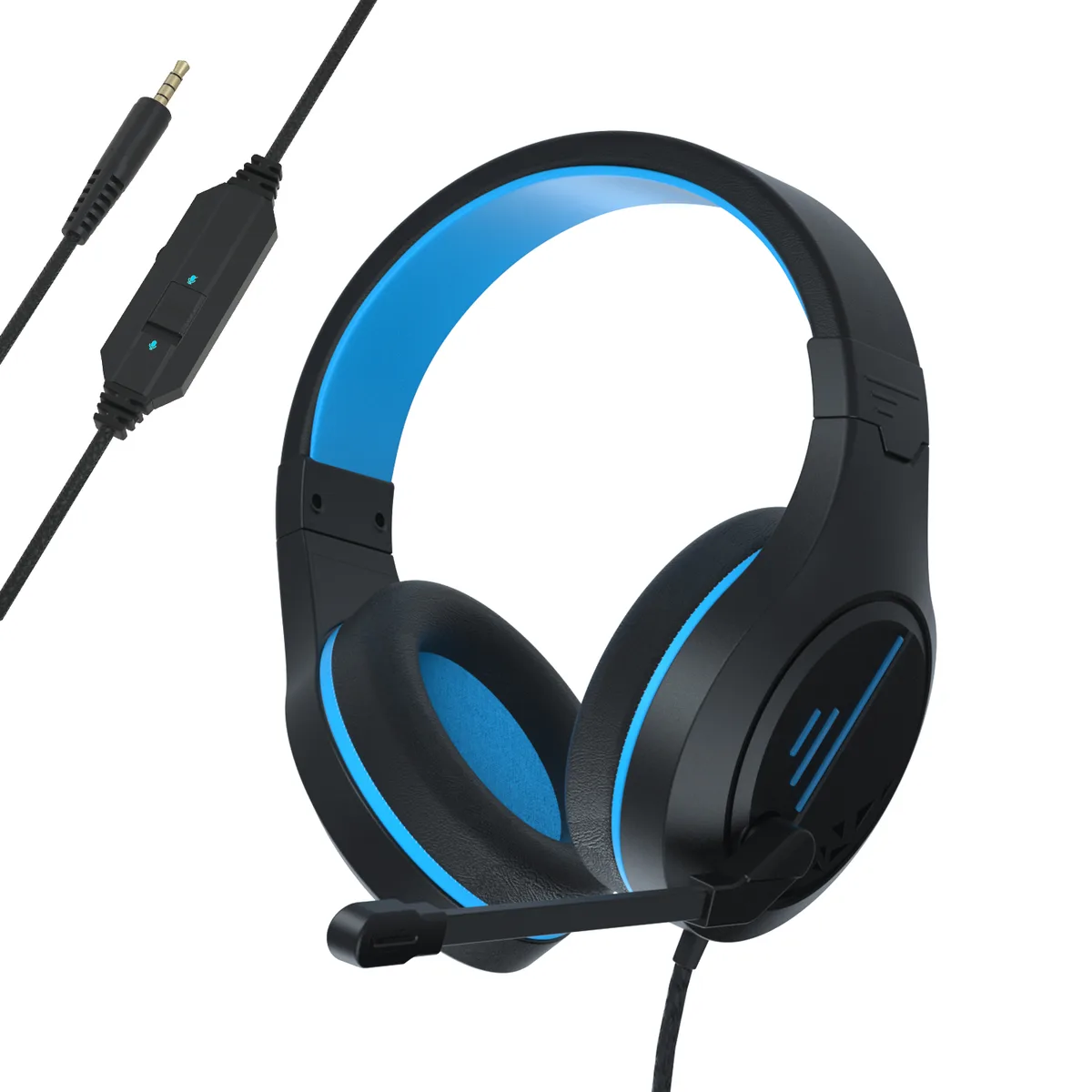 Anivia(China) Anivia(China) MH601 Wired Stereo Gaming Headset Black Blue 50mm 3.5mm 130° Mic — product photo