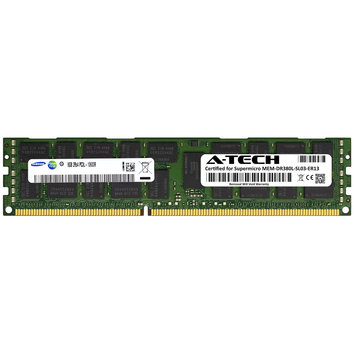 A-Tech A-Tech Supermicro Certified 8GB DDR3L 1333 2Rx4 ECC RDIMM 240-Pin 1.35V — product photo