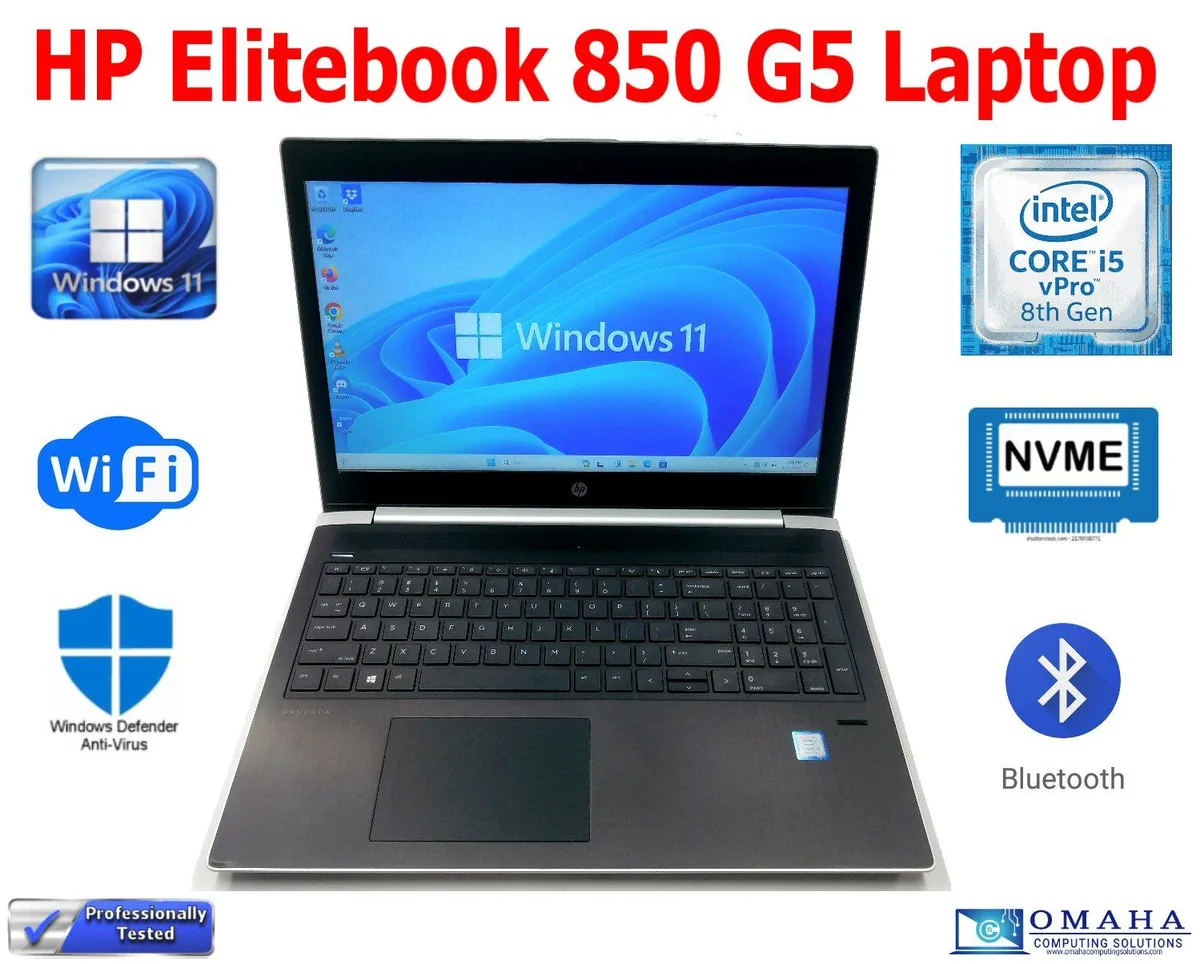 HP HP ProBook 450 G5 laptop i5-8250U 1.60GHz 8GB 512GB SSD 15.6 — product photo